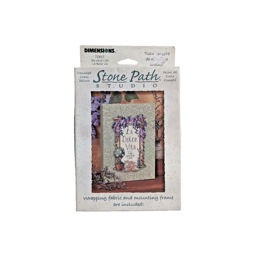 Dimensions Stone Path Studio The Good Life 72837 Counted Cross Stitch Kit c2002